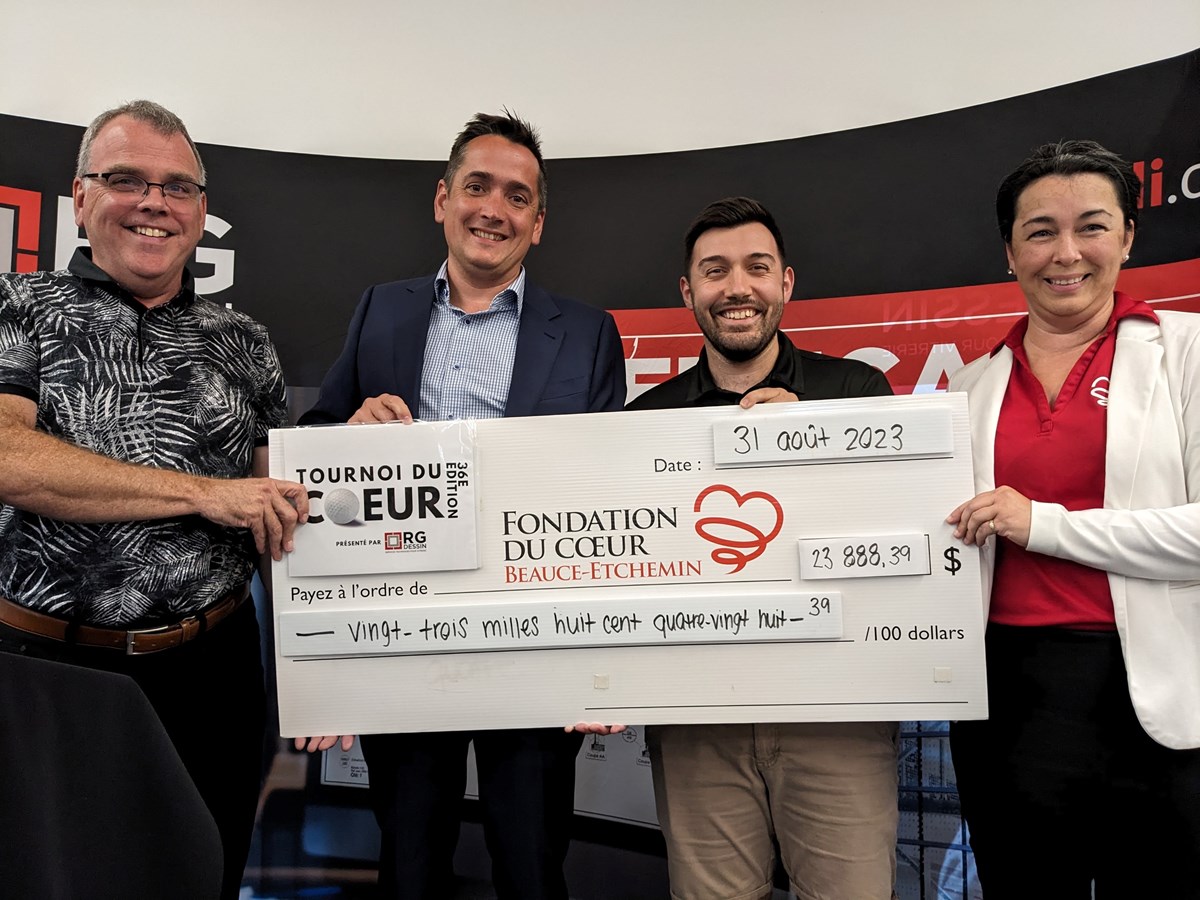 Plus de 23 000$ amassés pour la Fondation du coeur Beauce-Etchemin