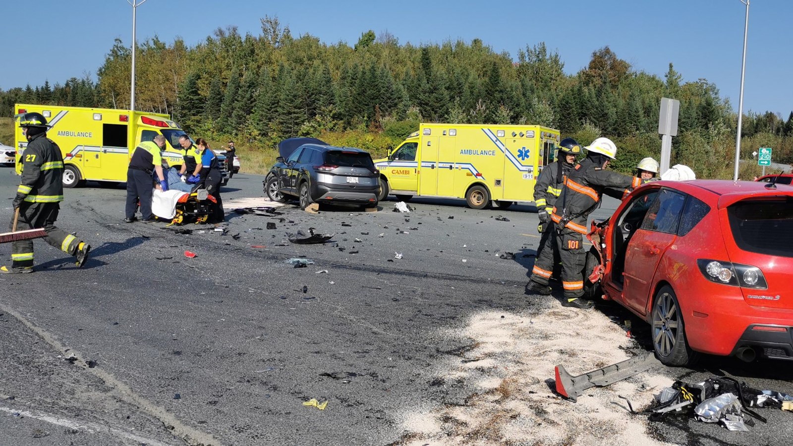 Accident avec blessés près de l'A-73