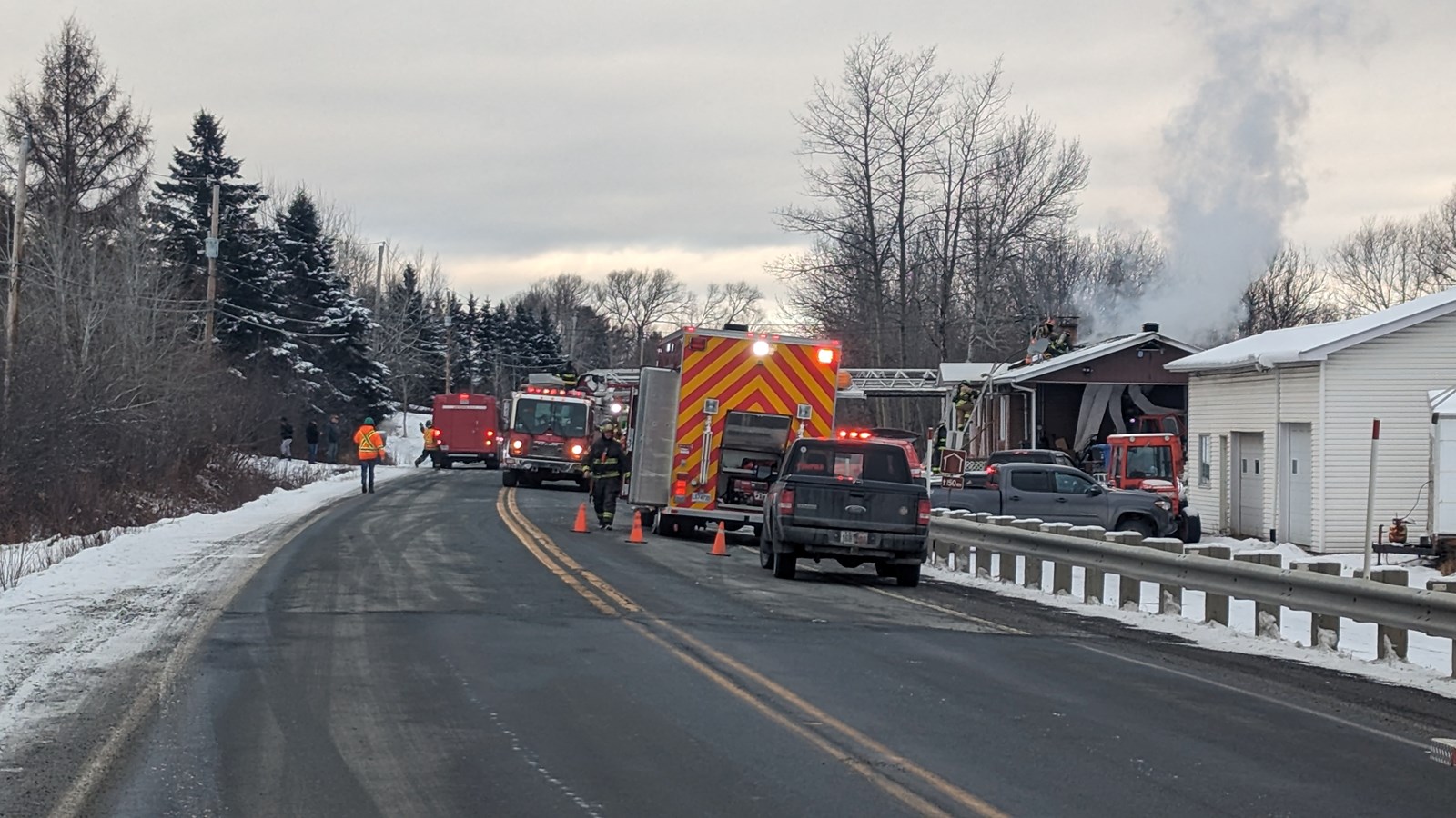 Maison enflammée à Saint-Georges: personne ne se trouvait à l'intérieur