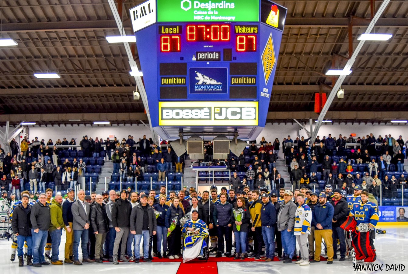 La LHCS rend hommage au capitaine Tommy Groleau