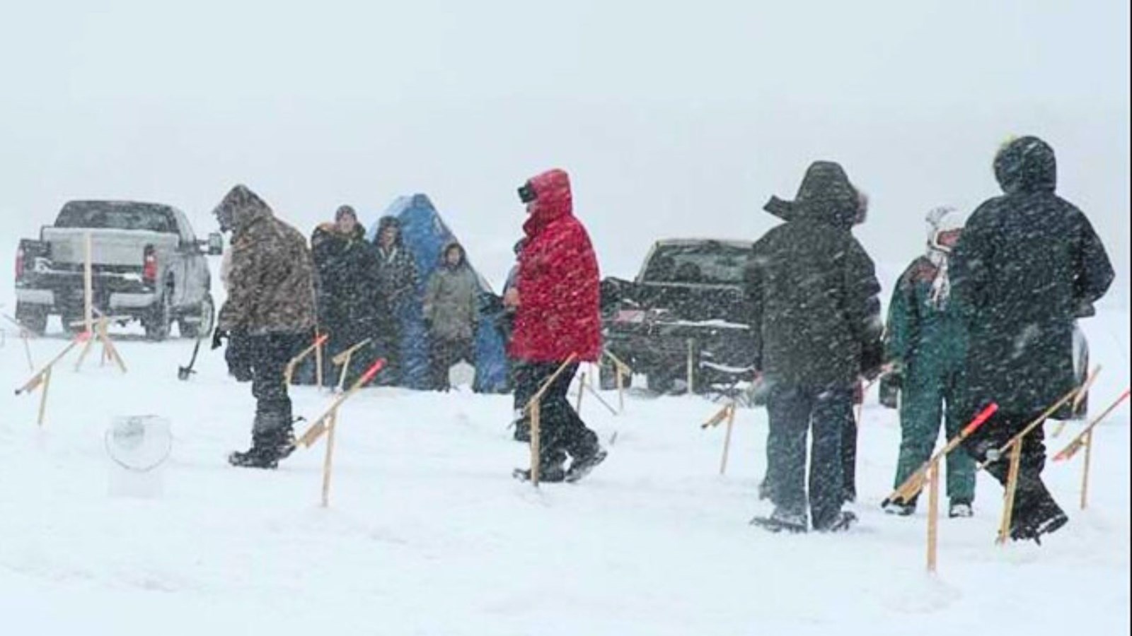 Ouverture de la pêche hivernale au lac aux Cygnes