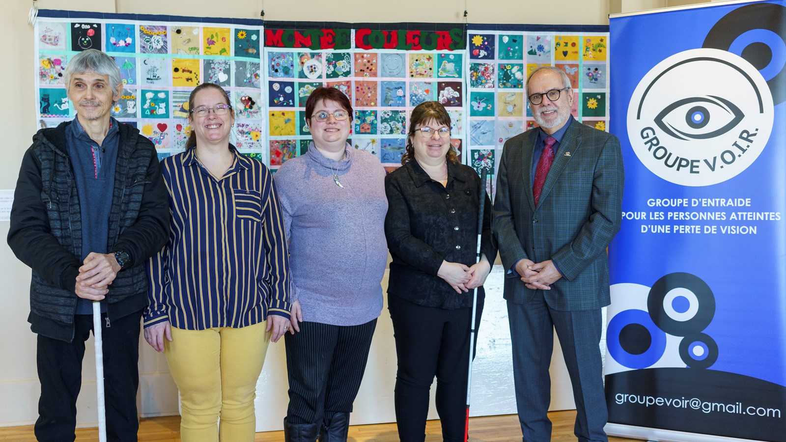 Une marche militante pour sensibiliser la population à la réalité des personnes malvoyantes