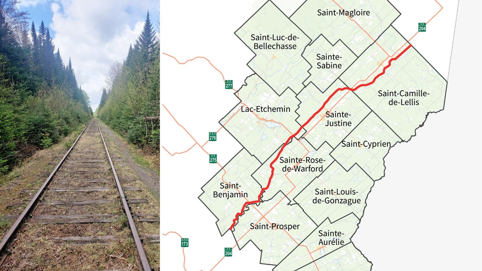 Un projet récréatif sur l’emprise ferroviaire des Etchemins