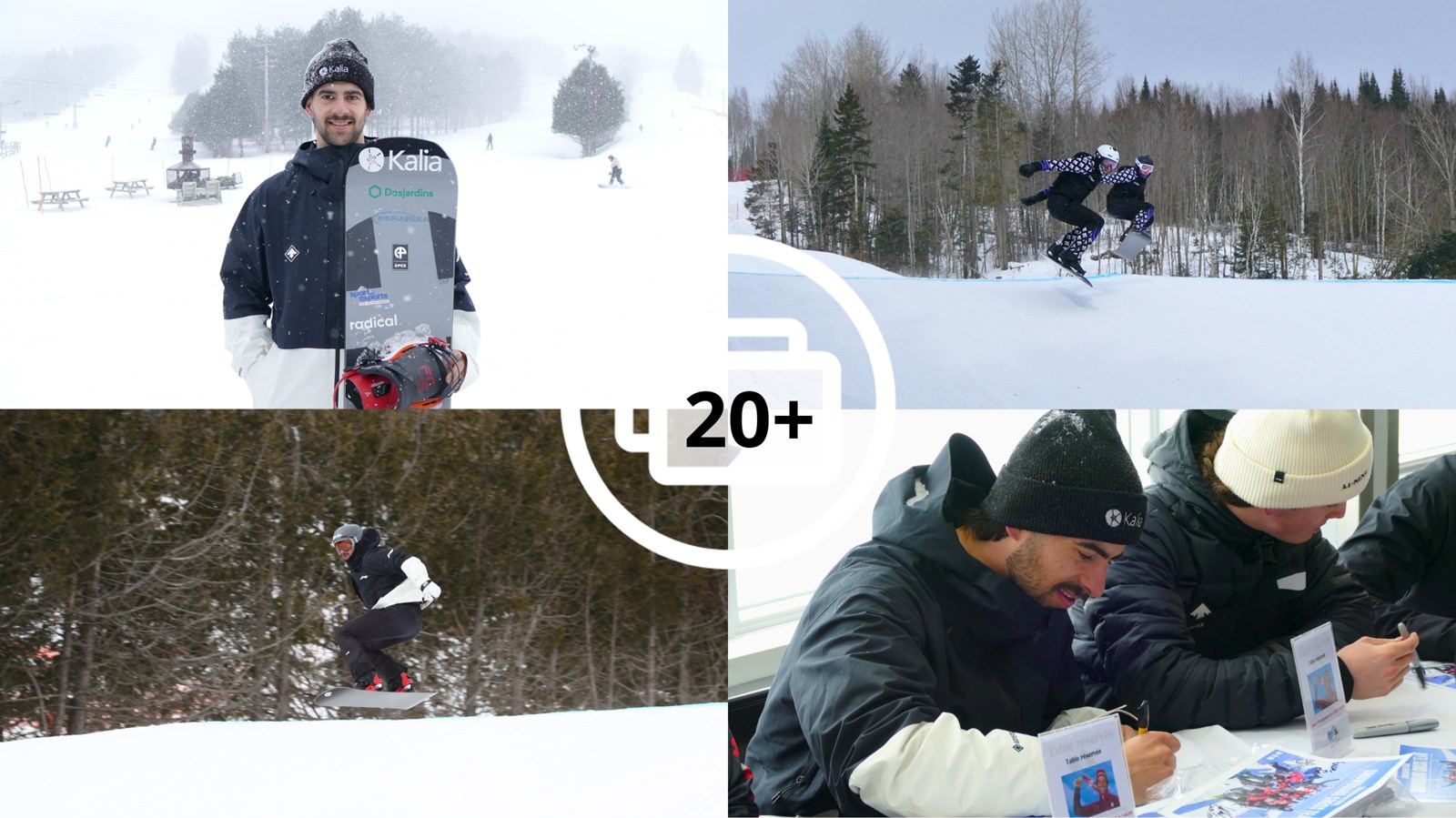 Entraînement et bain de foule pour Éliot Grondin au Mont-Orignal