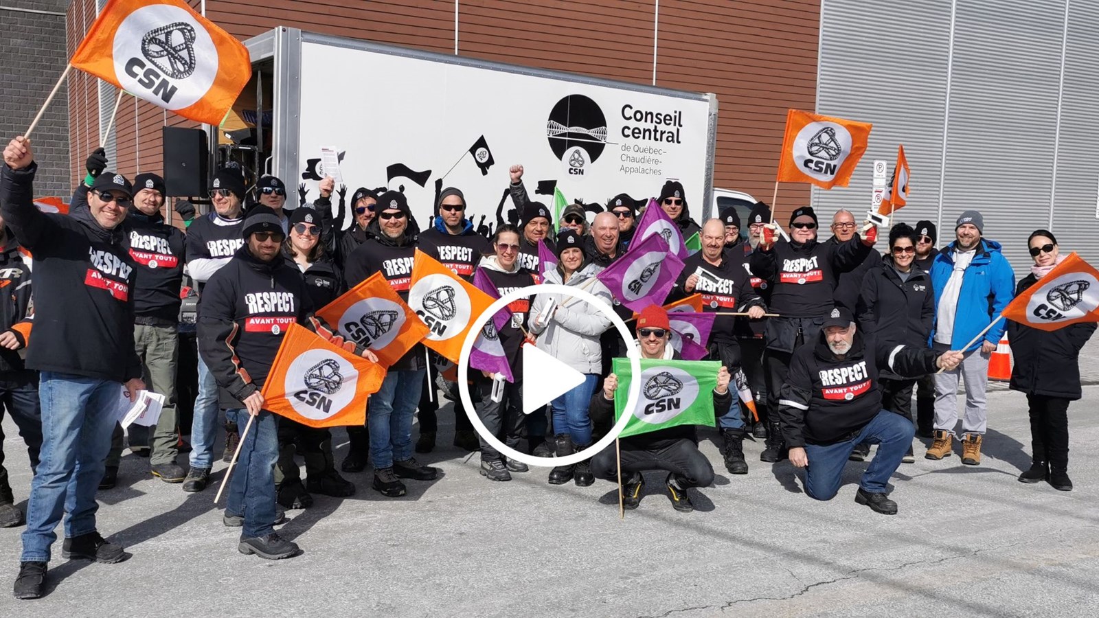 Saint-Georges: les employés municipaux en grève générale illimitée depuis ce matin