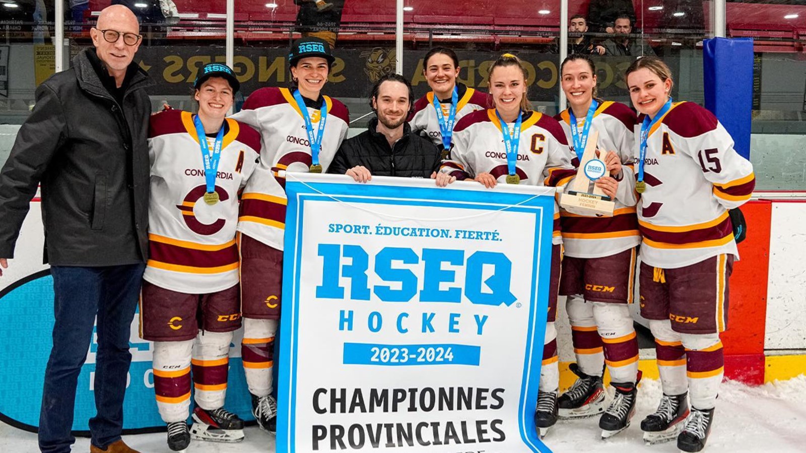 Emmy Fecteau et Rosalie Bégin-Cyr remportent leur troisième titre avec Concordia