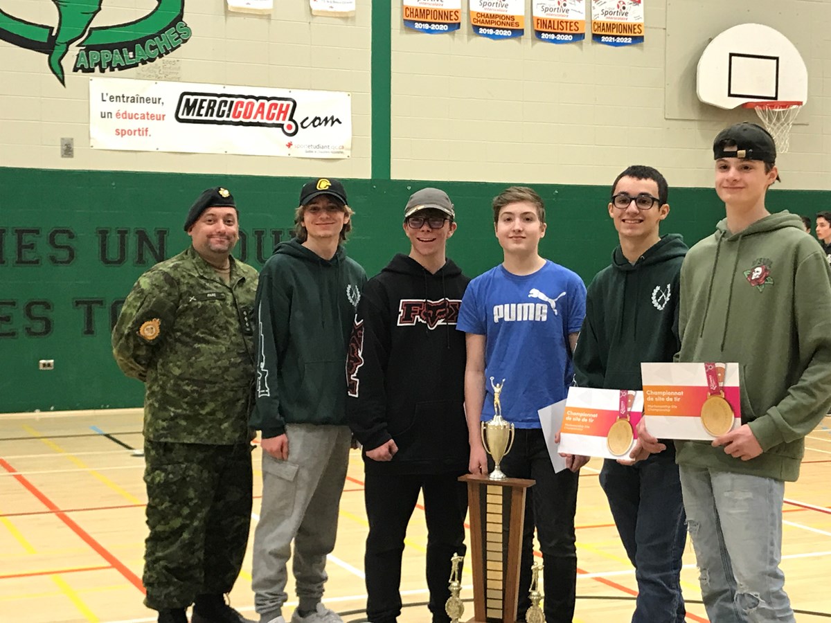 Tir à air comprimé: les cadets de Sainte-Marie remportent le titre régional