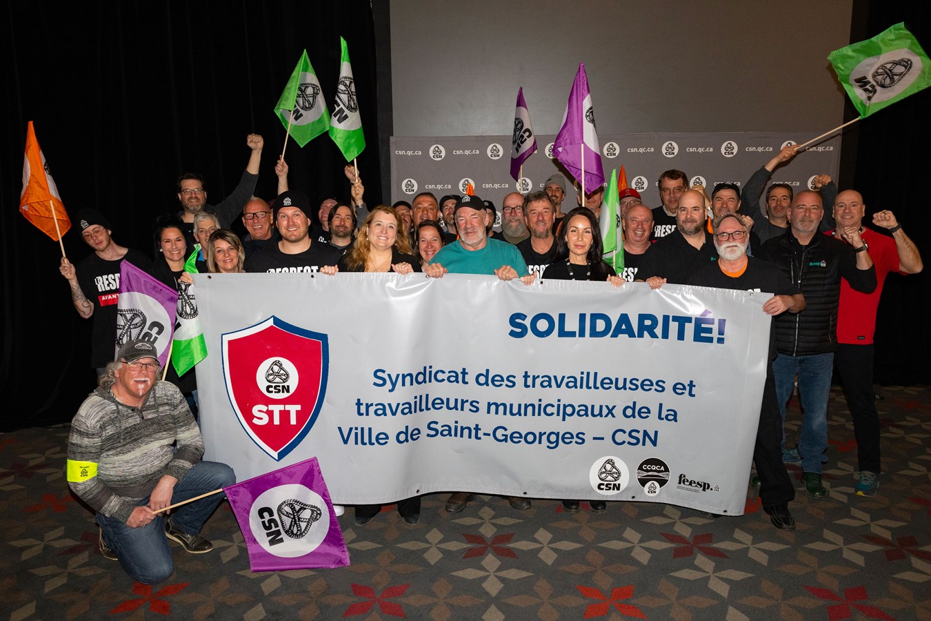 Saint-Georges: les grévistes obtiennent l’appui du conseil confédéral de la CSN