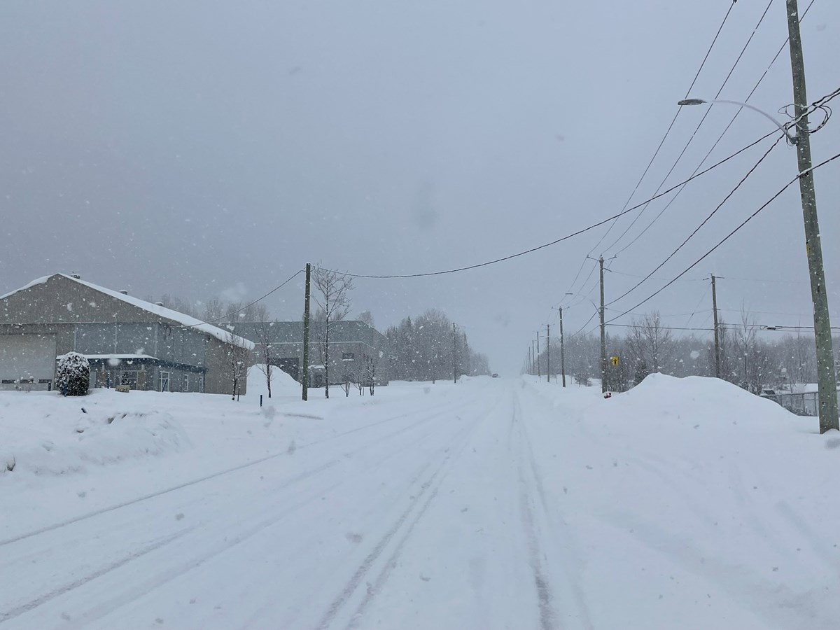 Beauce : avertissement de neige abondante pour la journée