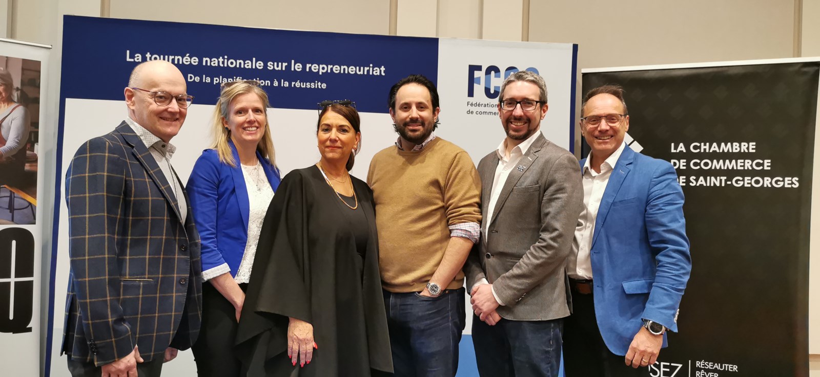 Une cinquantaine de participants à la tournée sur le repreneuriat