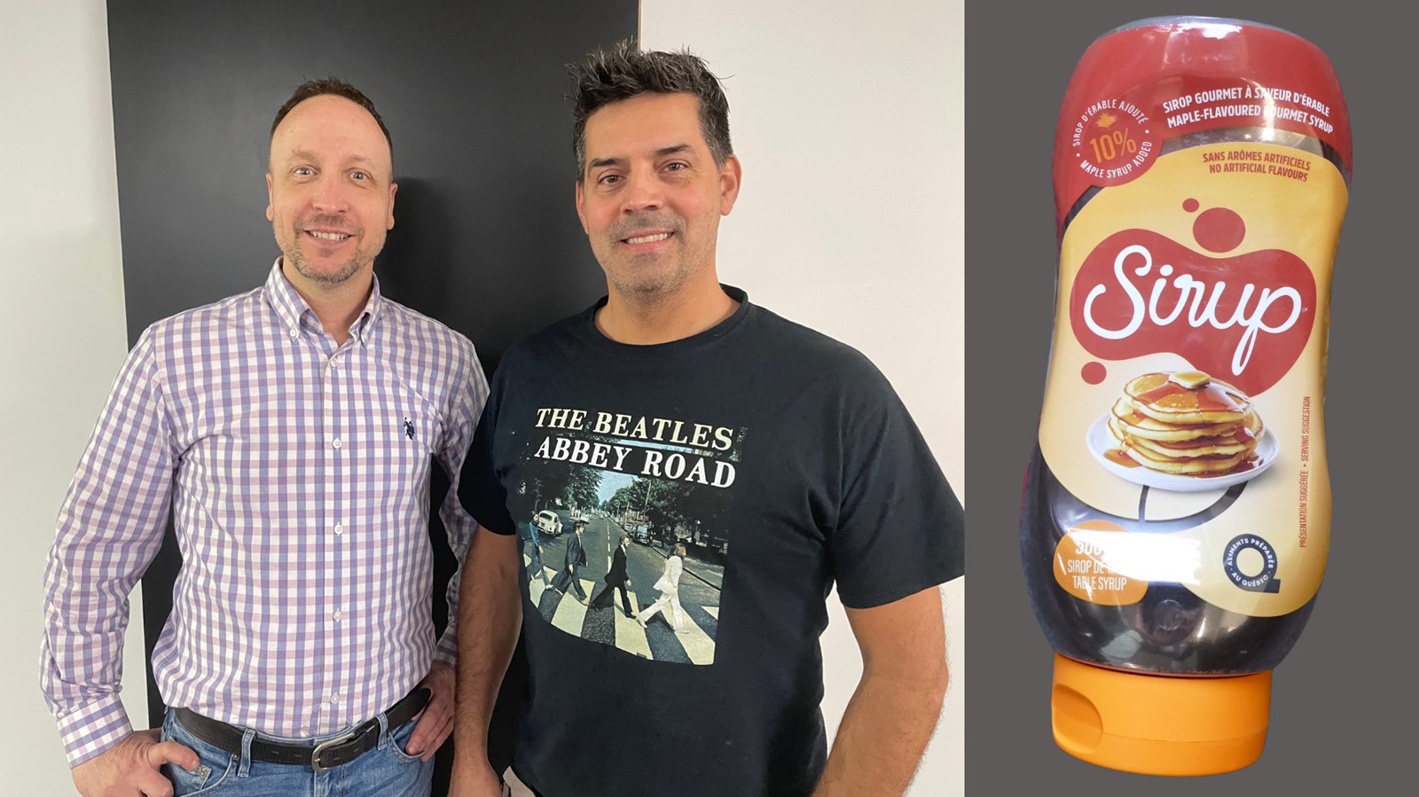 Ken Drouin et Karl Couture lancent Sirup, un sirop de table 100 % Beauceron