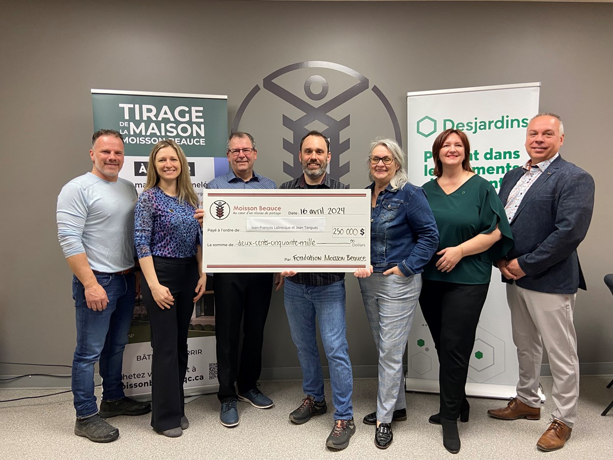 Maison Moisson Beauce : les gagnants choisissent l'argent 