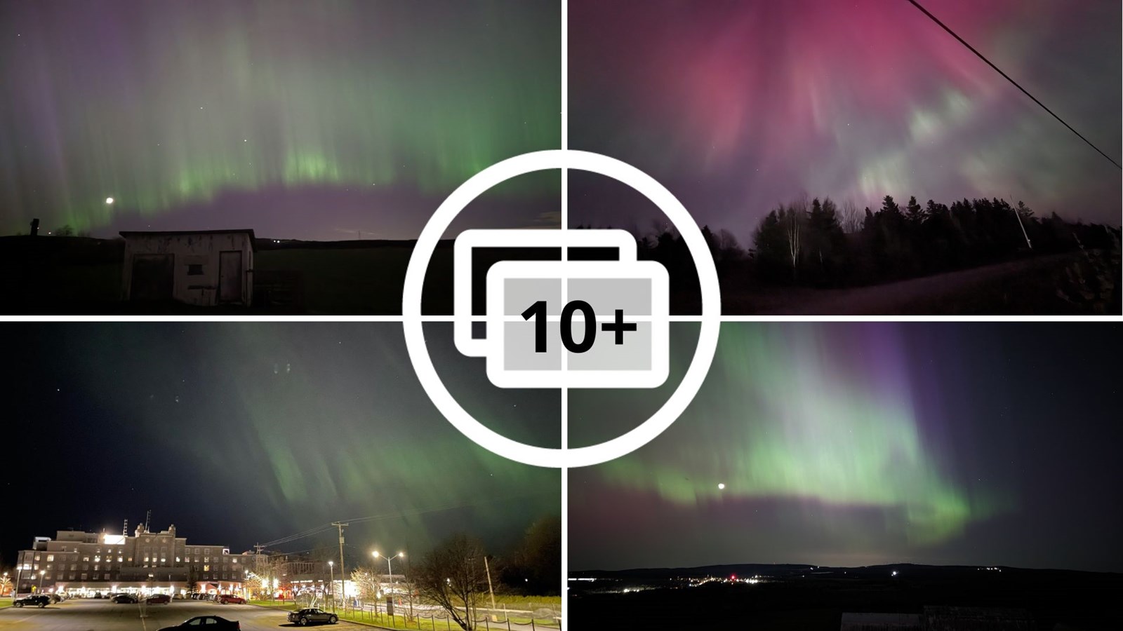 Les aurores boréales ont envahi le ciel de la Beauce