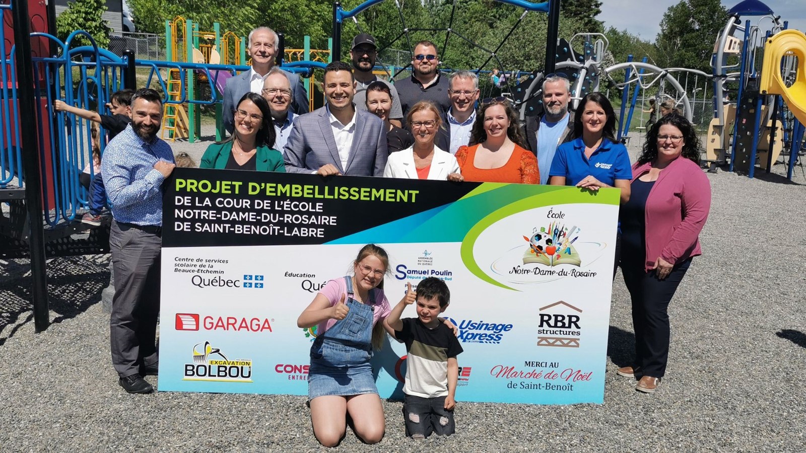 L’école Notre-Dame-du Rosaire inaugure sa nouvelle cour