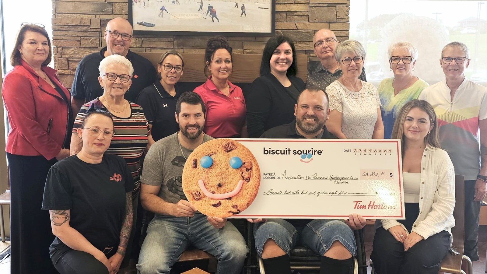 Campagne du «Biscuit Sourire»: près de 70 000 $ amassés en Beauce