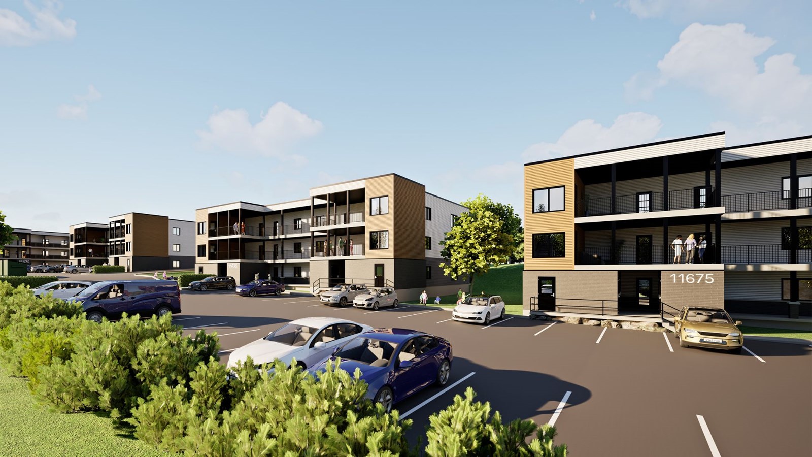 Construction d'un projet domiciliaire de six édifices à logement