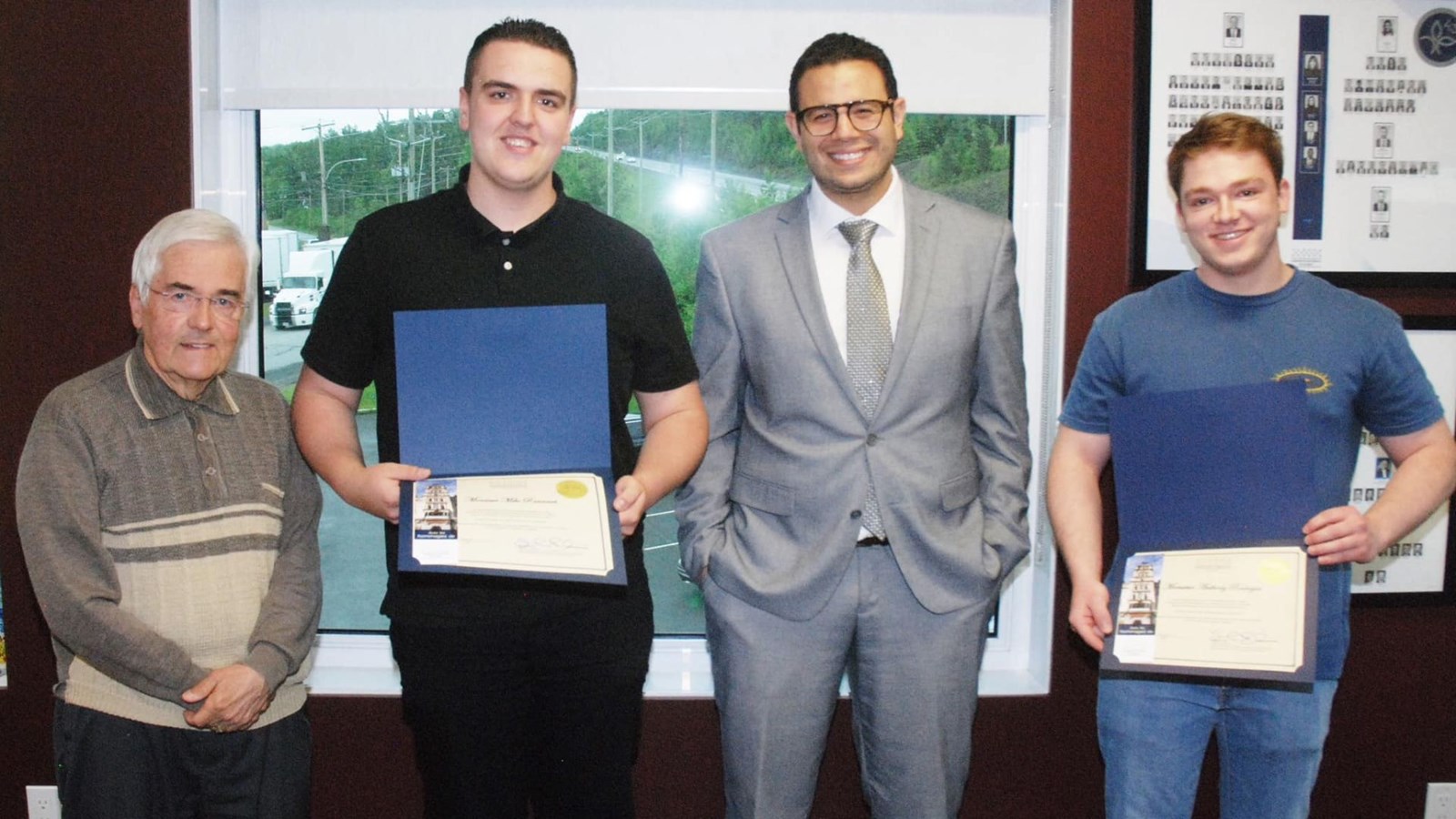 Une reconnaissance pour l'acte de civisme de Mike Rancourt et Anthony Rodrigue