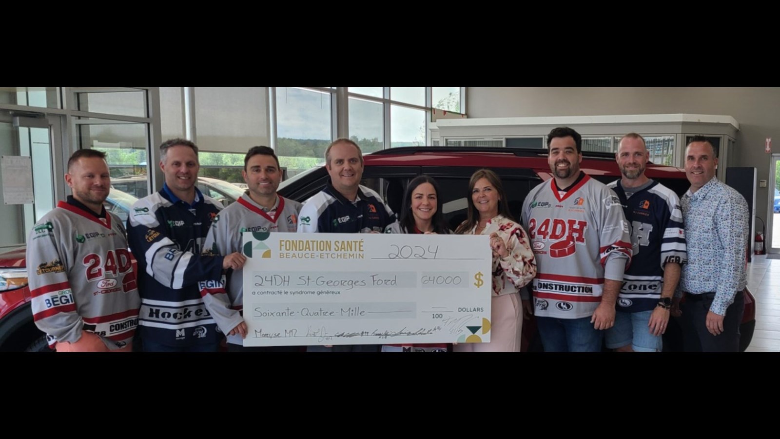 Le 24DH Saint-Georges Ford remet 64 000$ à la Fondation Santé Beauce-Etchemin