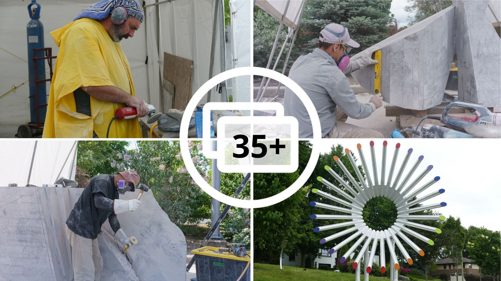 Beauce art: les sculpteurs achèvent leur travail