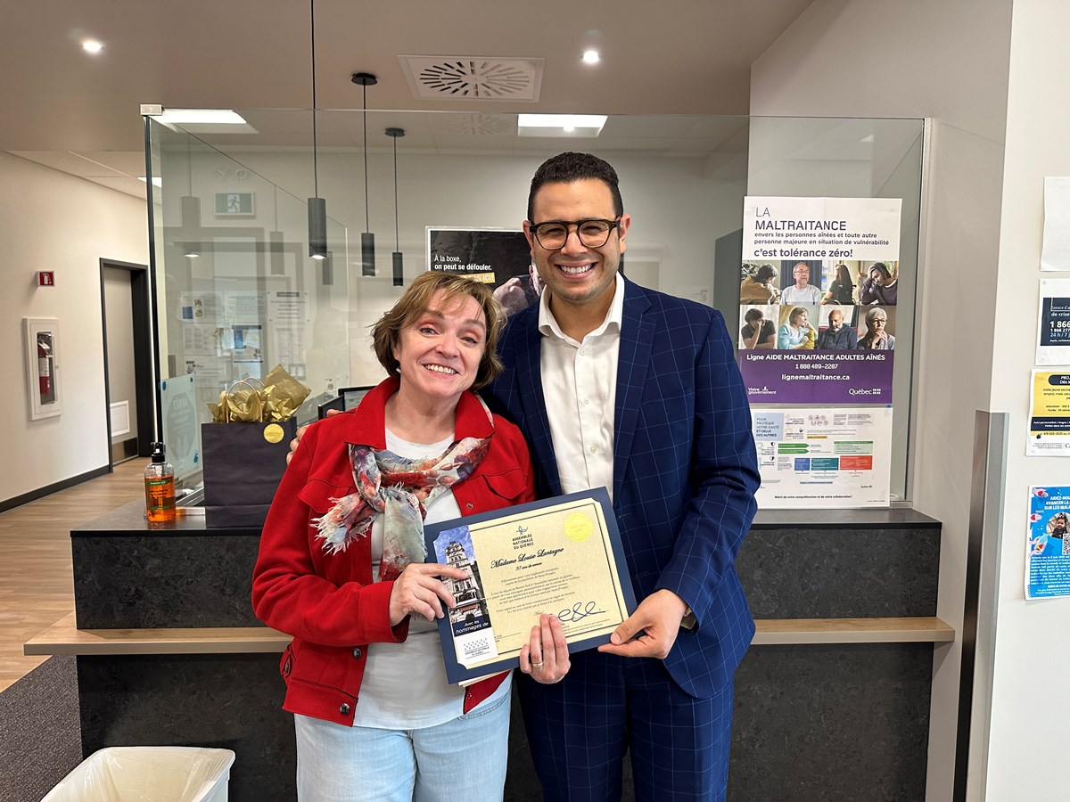 Saint-Prosper: Dre Louise Lantagne honorée pour ses années de service