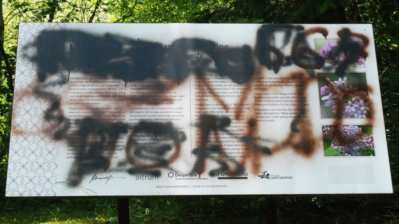 La Ville de Saint-Georges dépose deux plaintes pour vandalisme 