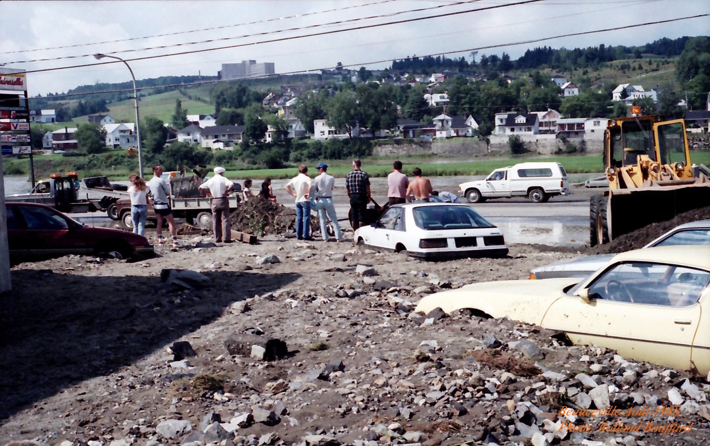 Beauceville sous la boue... en 1988!