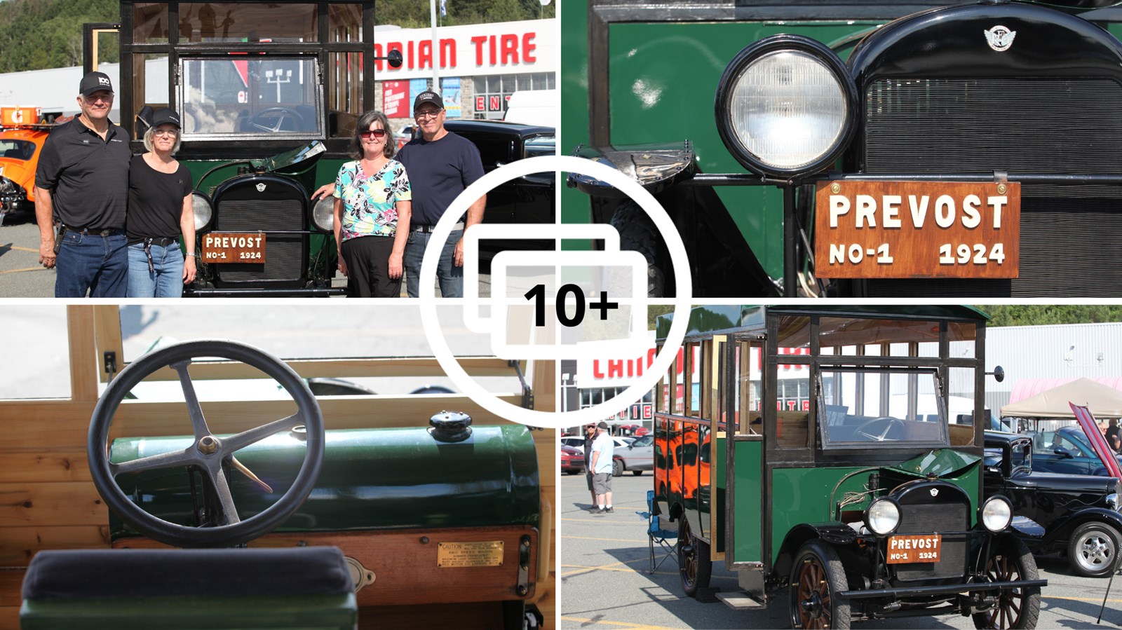 Un autobus centenaire fait son apparition à Saint-Georges