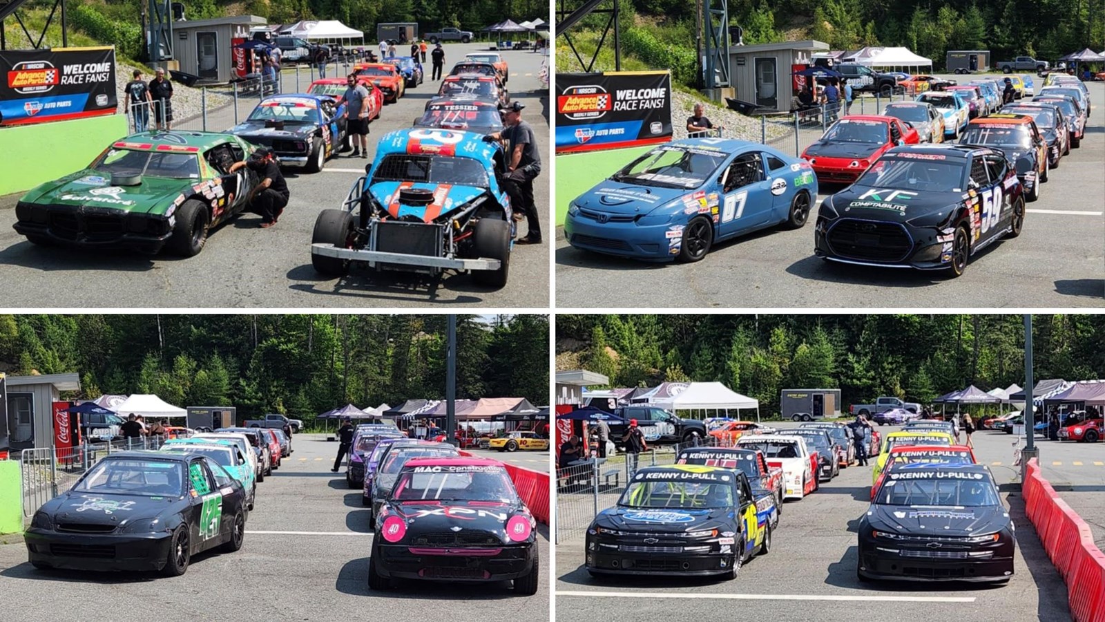 Les divisions locales de Nascar étaient à l'honneur samedi