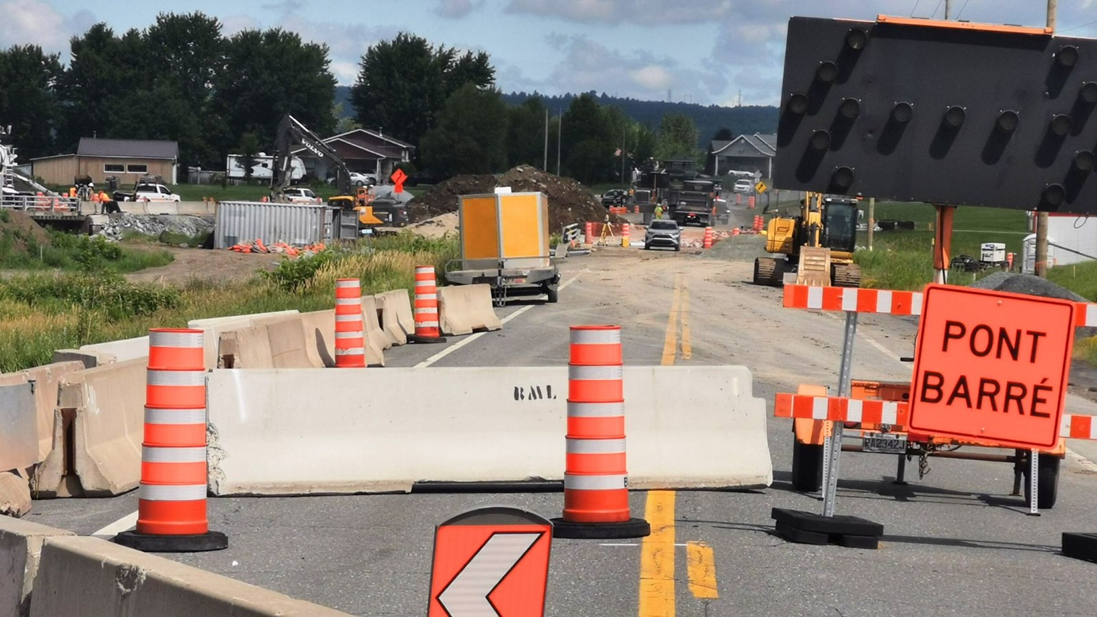 La Route 173 toujours fermée entre Beauceville et Saint-Joseph