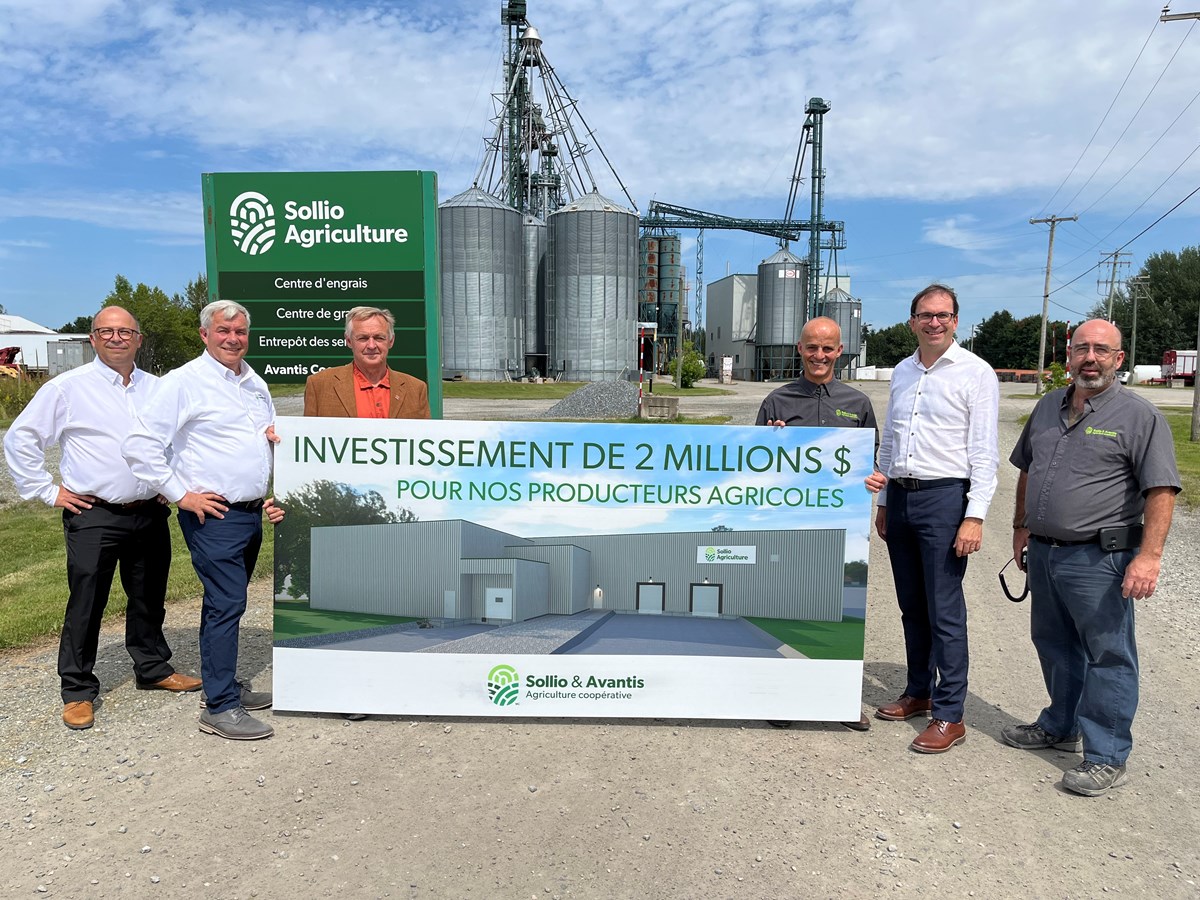 Avantis Coopérative investit 2 M$ pour les producteurs agricoles