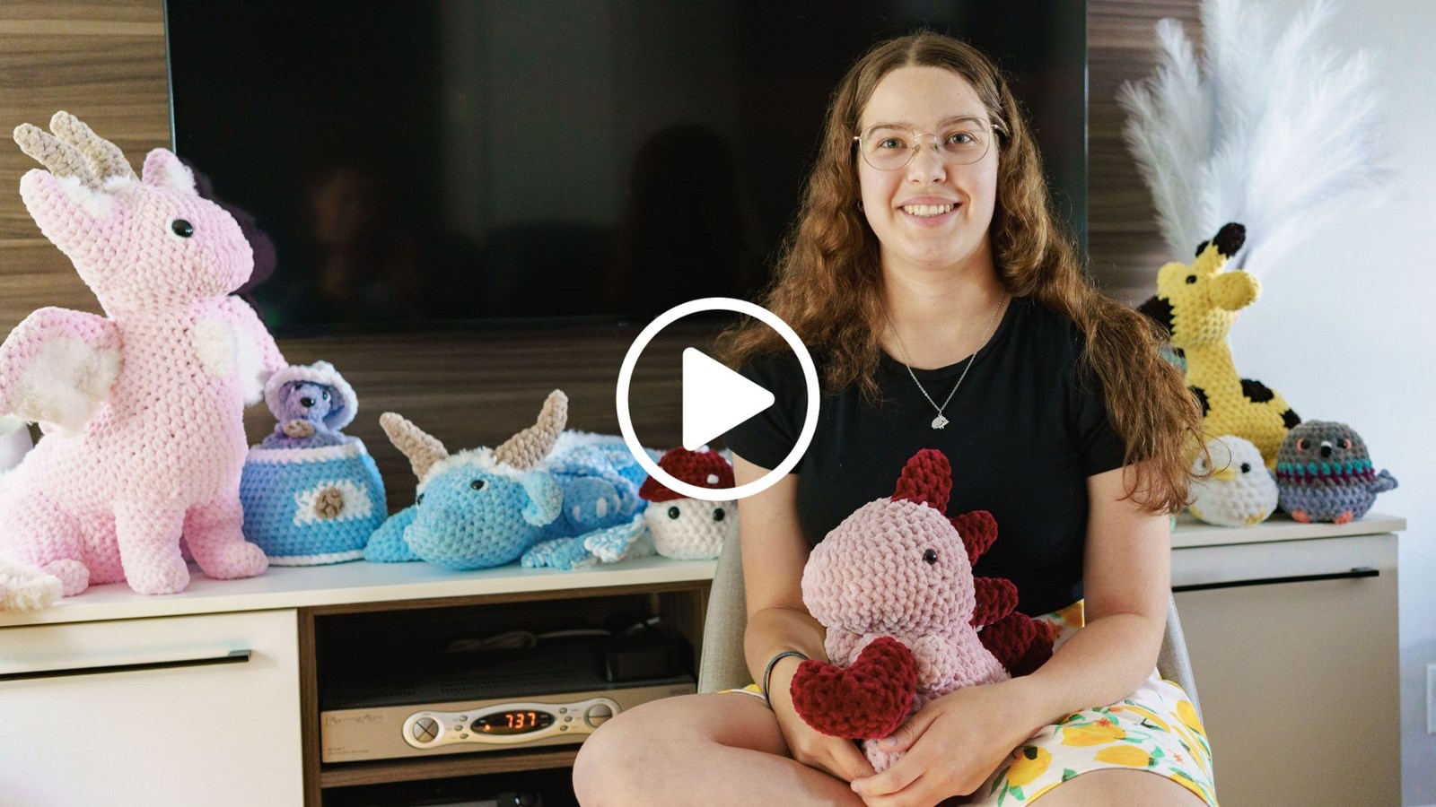 Sa passion pour le crochet est née d'une boîte d'activité