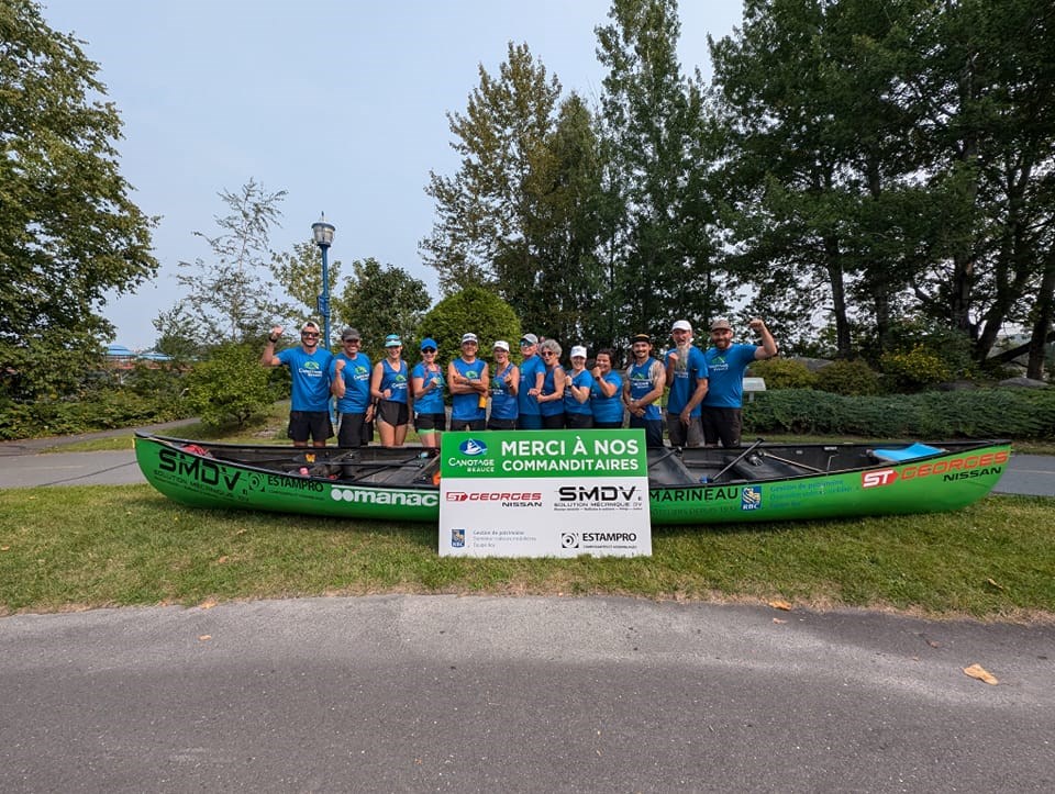 L'équipe de Canotage Beauce termine deuxième à domicile