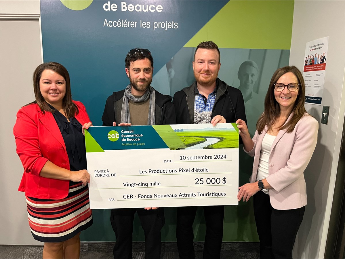 Les Productions Pixel d’étoile remportent le concours du Fonds Nouveaux Attraits Touristiques