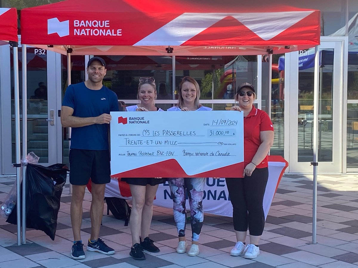 CPS Les Passerelles: 38 165 $ amassés lors du premier tournoi de pickleball