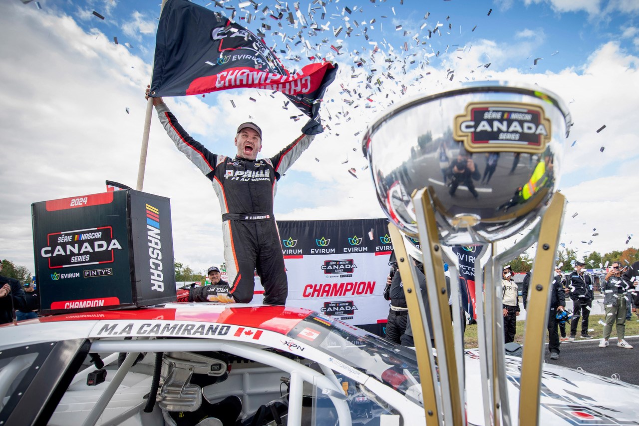 Antoine Camirand est Champion 2024 de la série NASCAR Canada