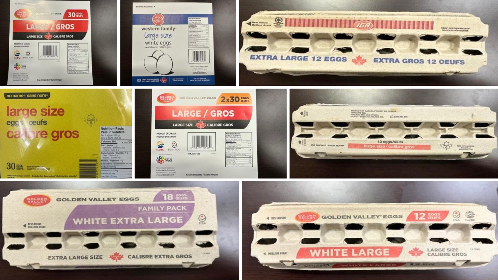 Rappel d’œufs contaminés à la Salmonella : plusieurs marques concernées