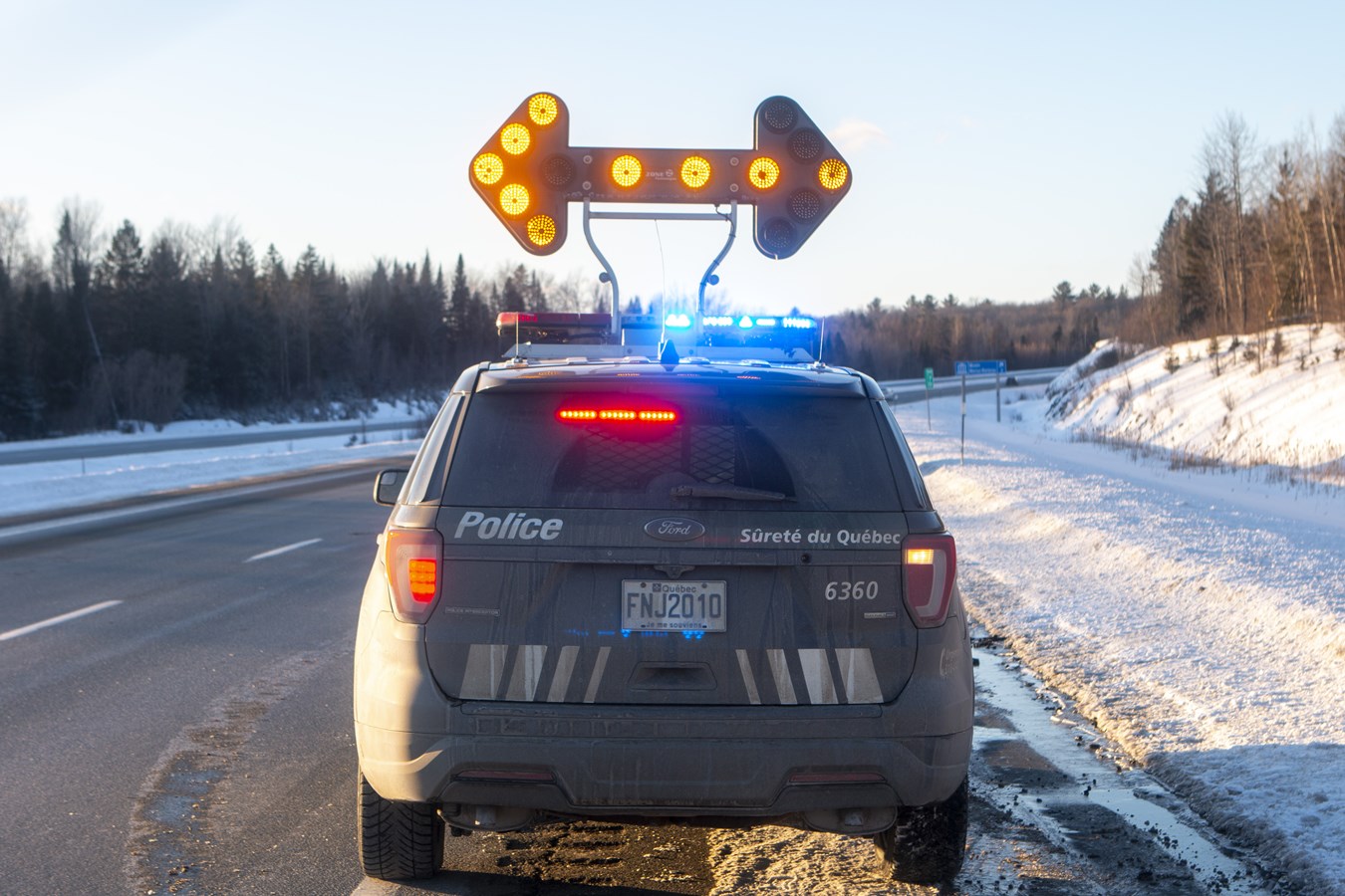 Autoroute 73: carambolage à hauteur de Beauceville