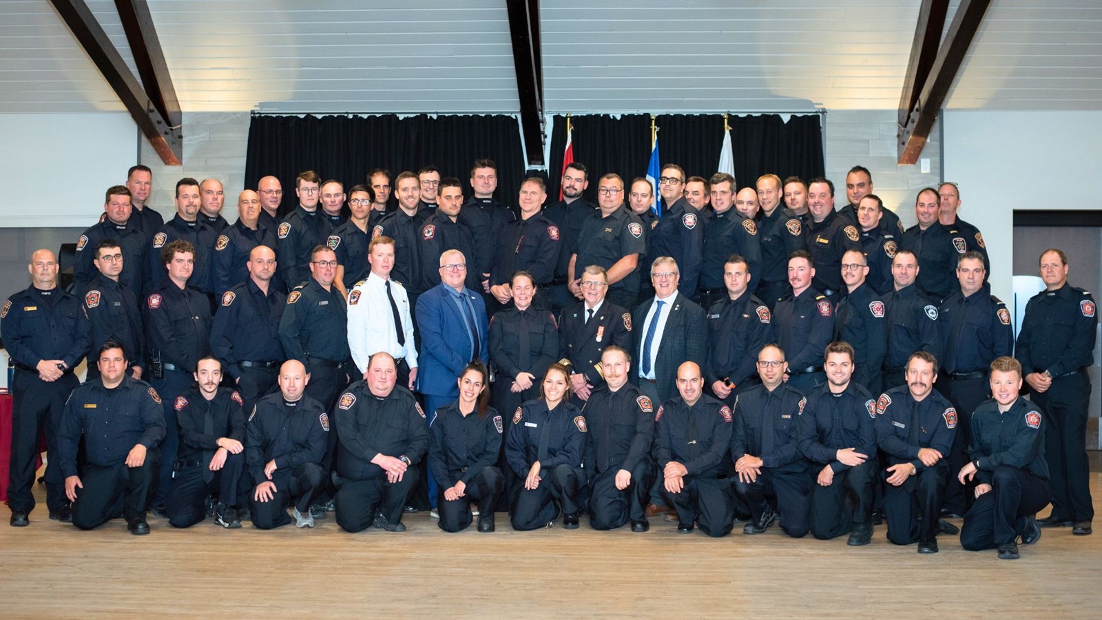 Des diplômes remis à 82 pompiers de La Nouvelle-Beauce