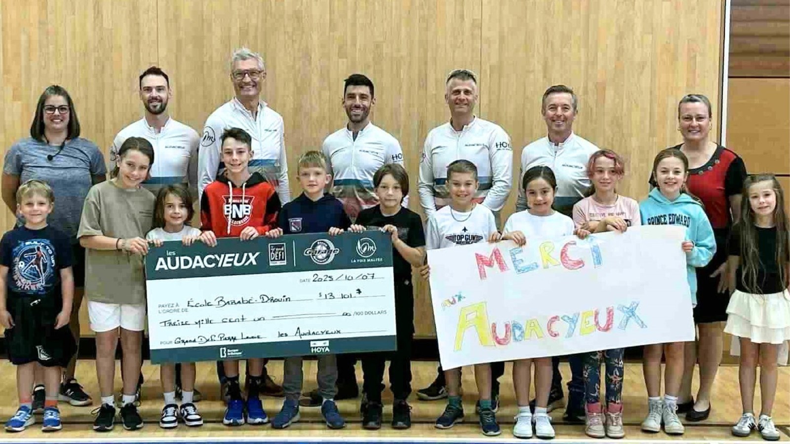 Don de 13 100 $ à l’école Barabé-Drouin