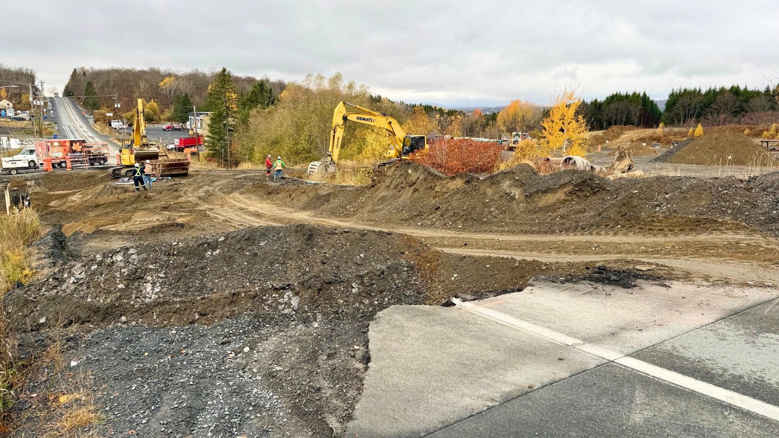 Reconstruction des collecteurs d'égout à Saint-Victor