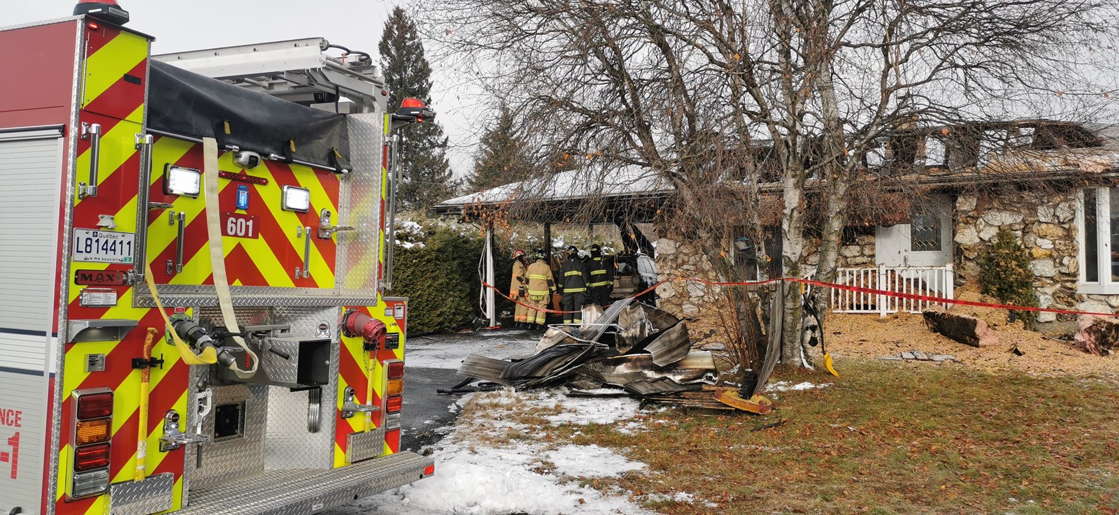 Feu de résidence à Saint-Georges