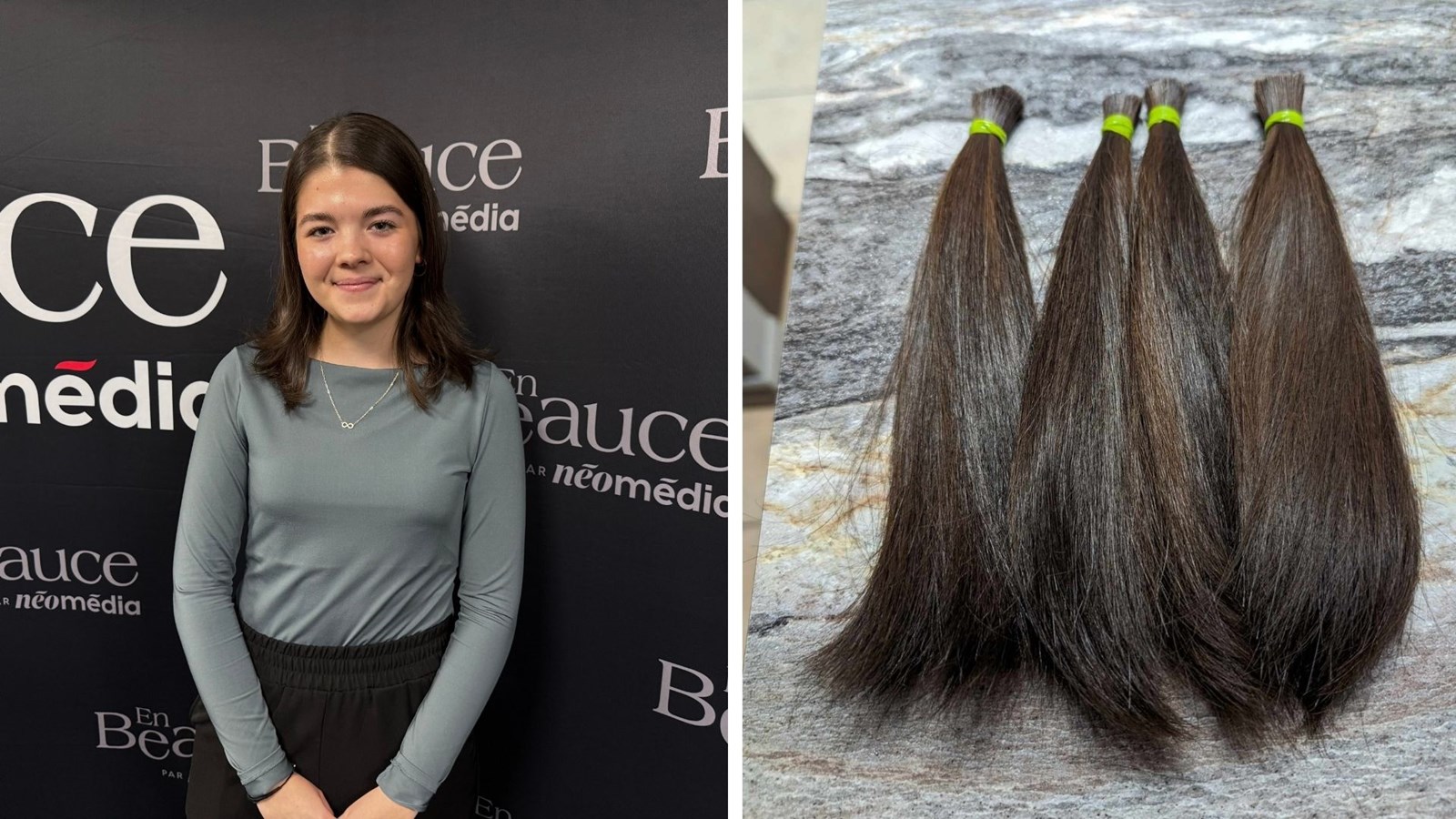 À 17 ans, Laurie-Maude Perreault a déjà donné 45 pouces de cheveux