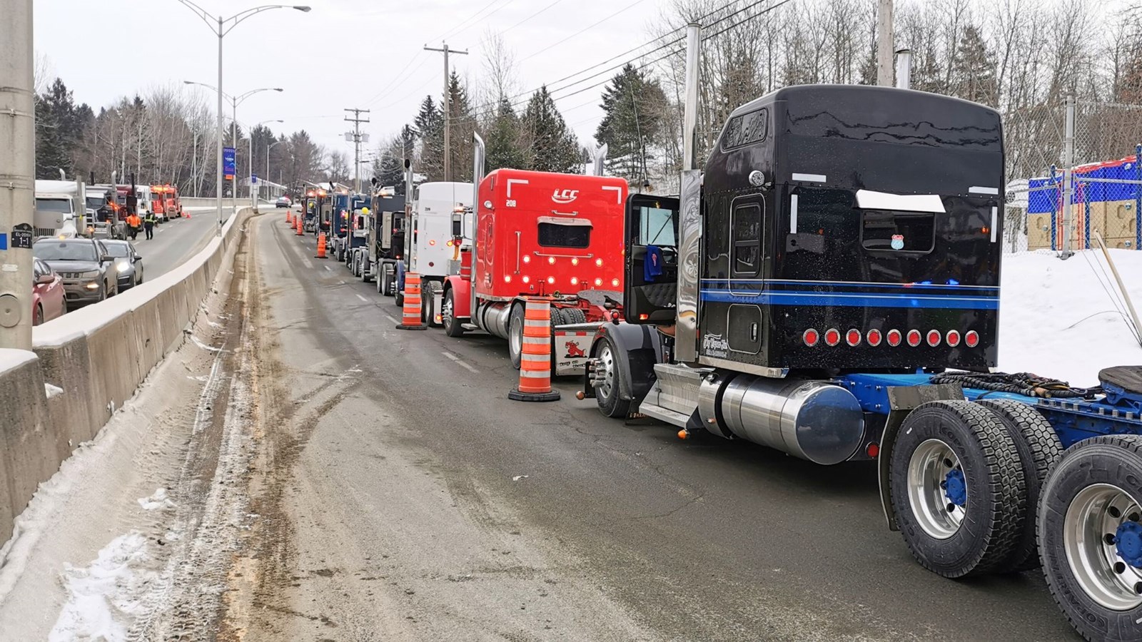 Les véhicules lourds dans la mire des policiers de la province