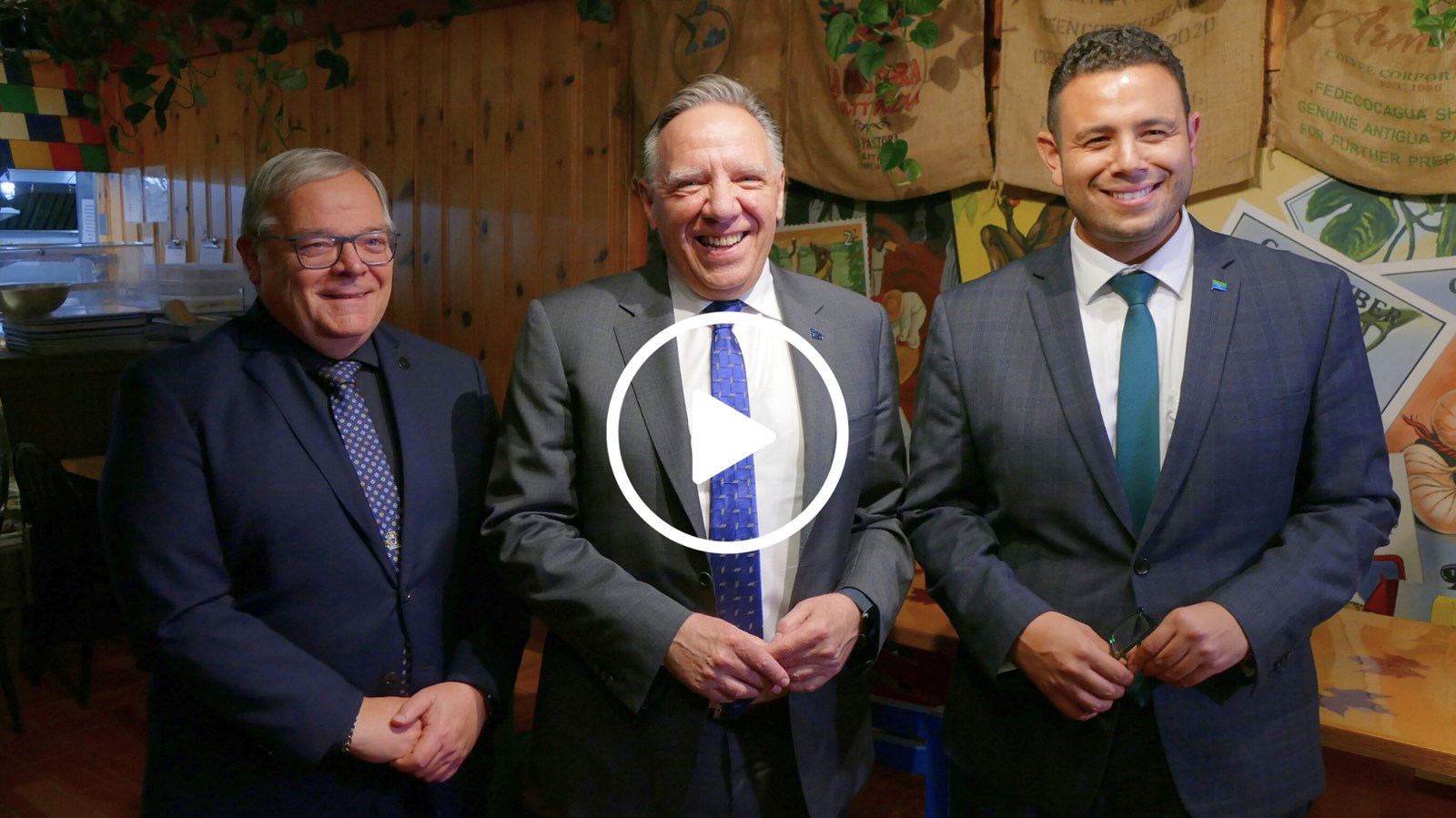 Menace de tarifs douaniers: François Legault en Beauce pour réaffirmer le soutien aux entreprises