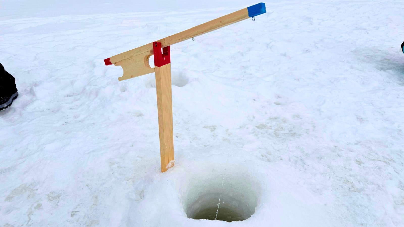 Journée de pêche blanche sur la rivière Chaudière