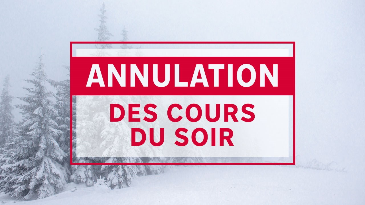 Pas de cours ce soir au CSSBE