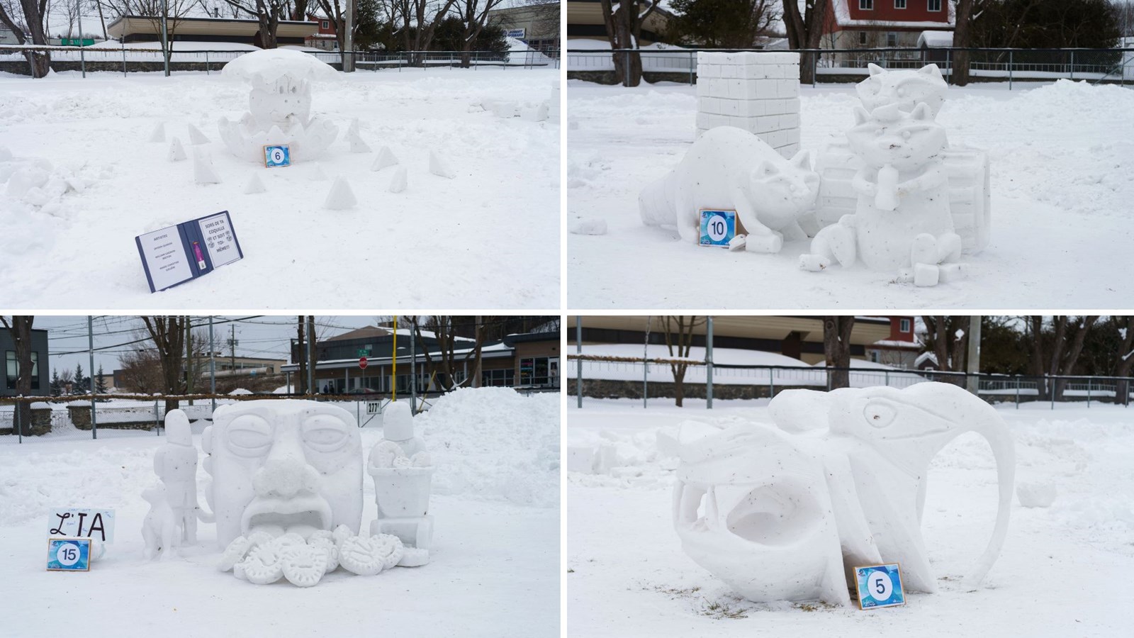 Sculpture sur neige: «Sors de ta coquille et sois toi-même» conquis le public