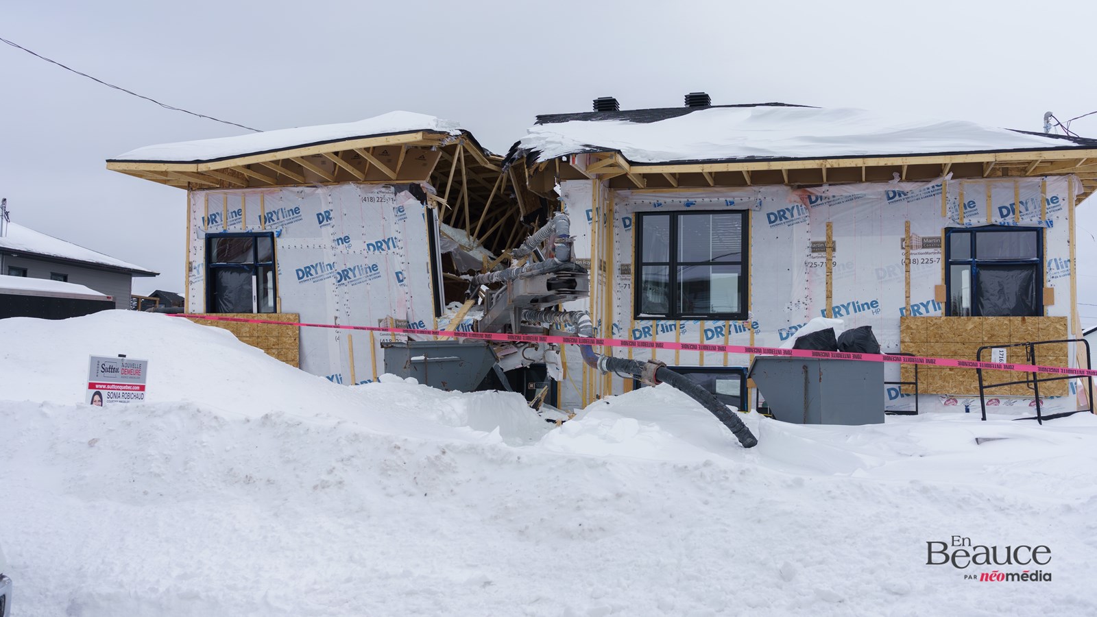 Une maison coupée en deux à Saint-Georges