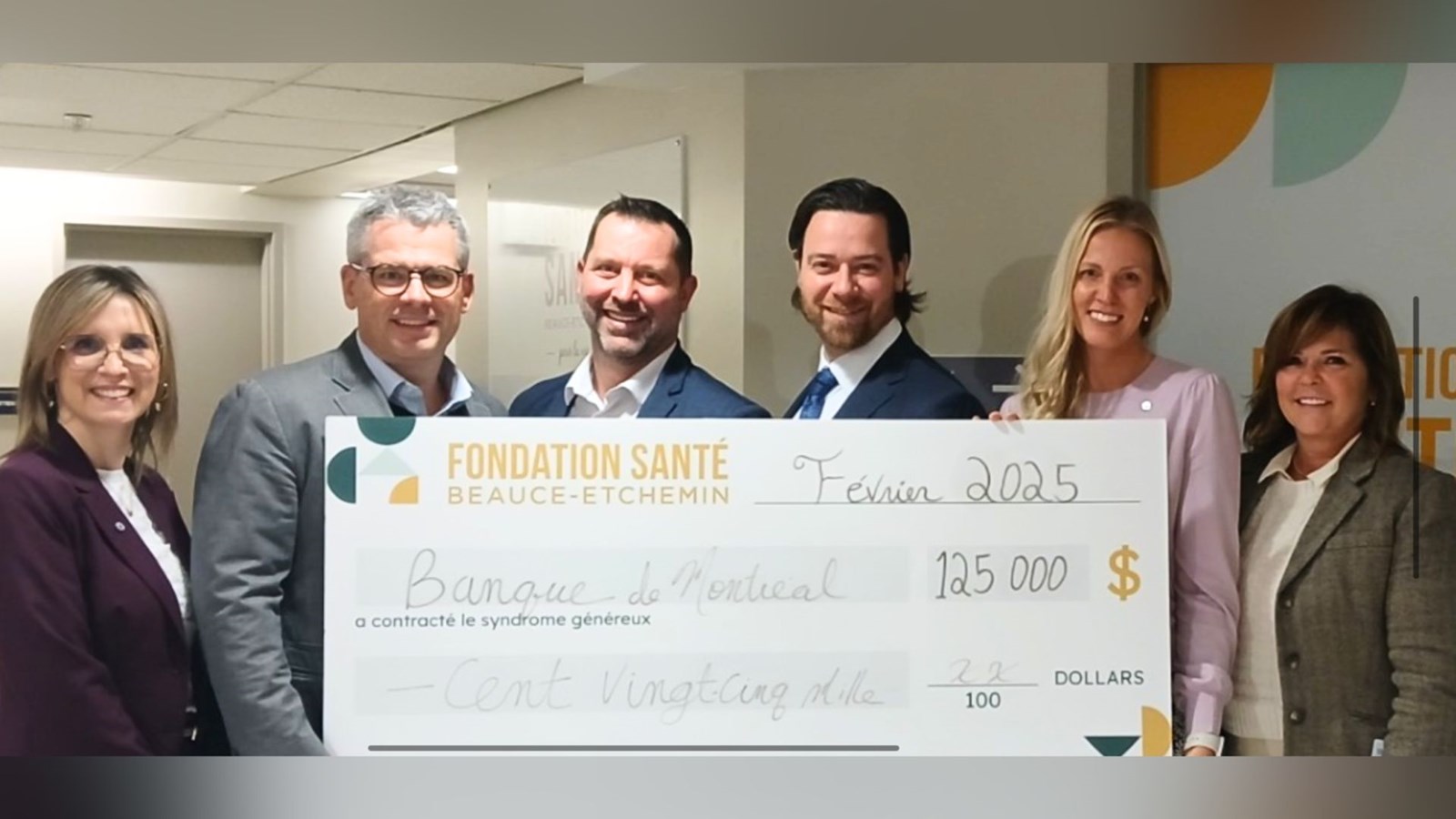 Don de 125 000 $ à la Fondation Santé Beauce-Etchemin 