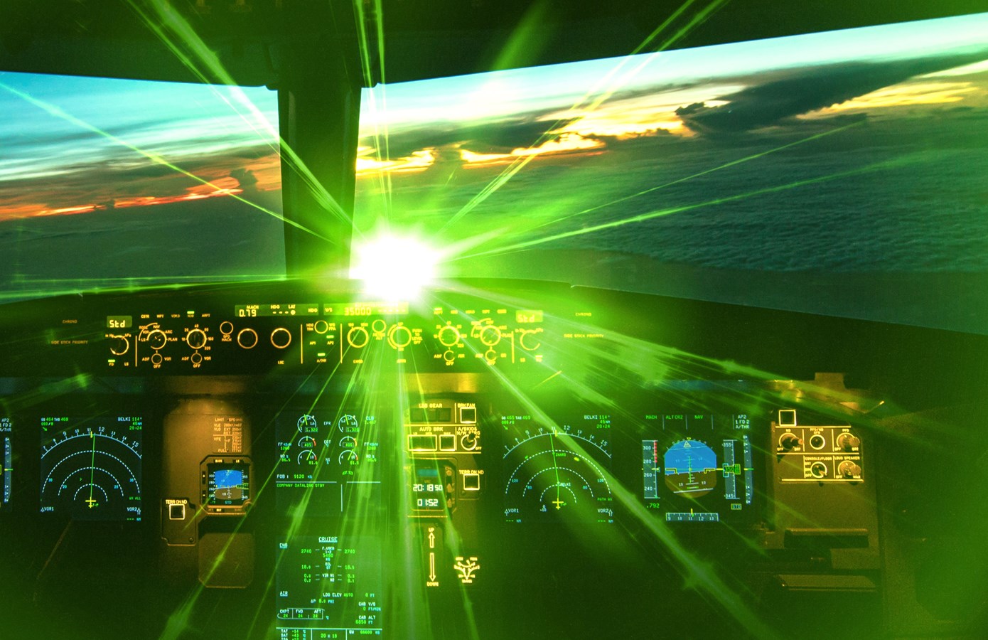 Aéroport de Saint-Georges: des aéronefs pointés au laser